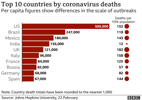 Pročitajte više o članku Covid žrtve Amerike: pogledajte kako izgleda 500.000 izgubljenih života