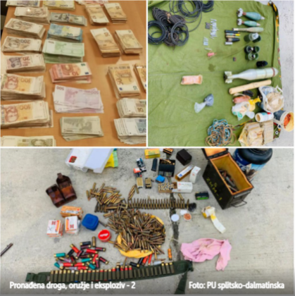 Pročitajte više o članku Pronađena droga, oružje i eksploziv: U Trogiru uhićen 42-godišnjak