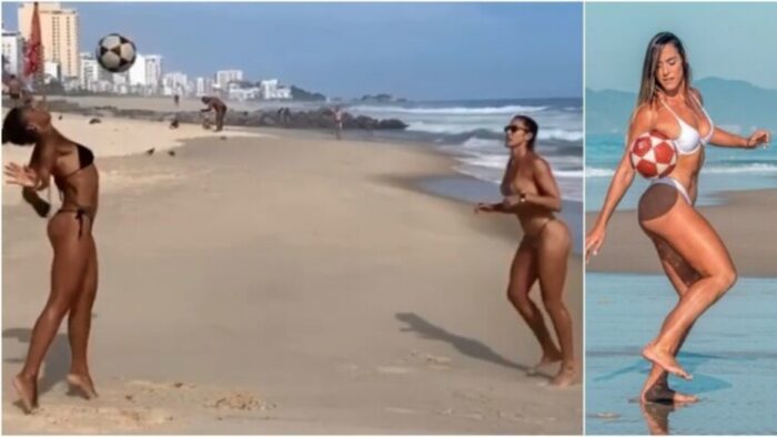 Pročitajte više o članku Brazilske kraljice slobodnog stila pokazuju nevjerojatnu kontrolu nad loptom (VIDEO)
