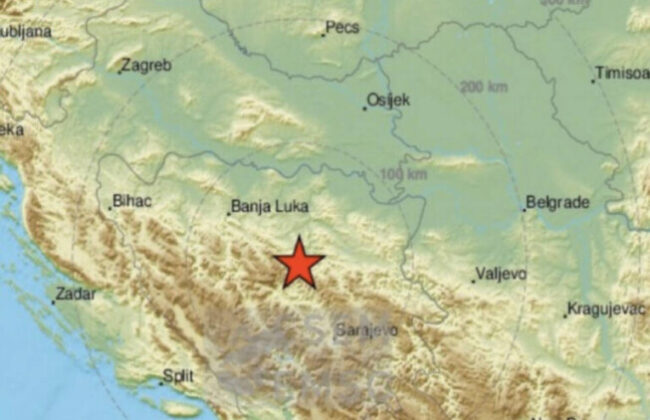 Pročitajte više o članku Zemljotres snage 2,9 jutros zabilježen kod Zenice