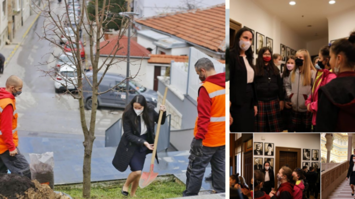 Pročitajte više o članku Učenici O.Š. “Mehmed Handžić” posjetili gradonačelnicu Benjaminu Karić