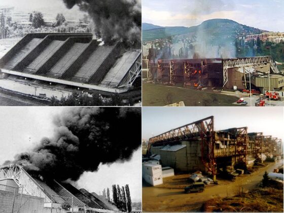 Pročitajte više o članku Snimci Zetre u plamenu: Tog dana gorio je ponos grada Sarajeva