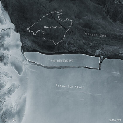 Pročitajte više o članku Najveći postojeći ledeni brijeg se odvojio od Antarktika