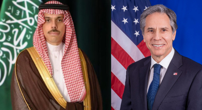Pročitajte više o članku Ministar vanjskih poslova Saudijske Arabije razgovarao je o Palestini s američkim državnim sekretarom Blinkenom