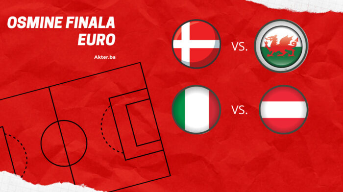 Pročitajte više o članku Danska i Italija danas u prva dva okršaja osmine finala Eura