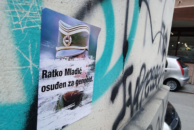 Pročitajte više o članku U centru Beograda osvanule naljepnice s natpisom “Ratko Mladić osuđen za genocid”