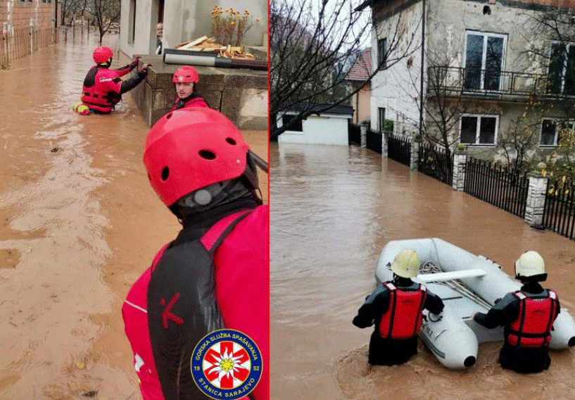 Pročitajte više o članku Sve službe u akciji spašavanja i izvlačenja građana iz poplavljenih domova
