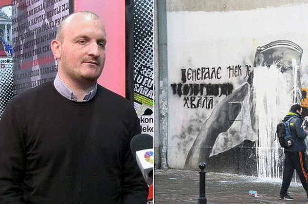 Pročitajte više o članku Ovo je Đorđo Žujović, čovjek koji je uništio mural zločincu Ratku Mladiću