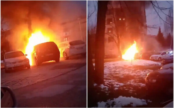 Pročitajte više o članku Požar na Dobrinji: Izgorio jedan automobil, napravljena šteta na još dva vozila