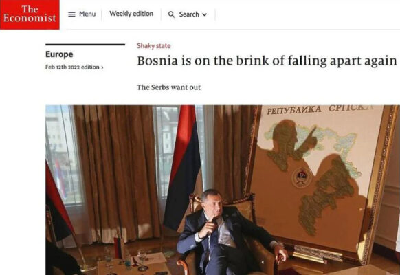 Pročitajte više o članku Ugledni The Economist o stanju u našoj zemlji: BiH je opet na rubu raspada