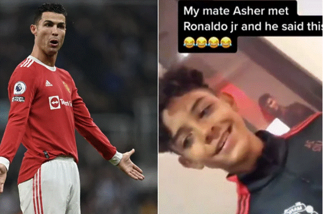 Pročitajte više o članku Ronaldov sin postao hit zbog videa u kojem ismijava Manchester United
