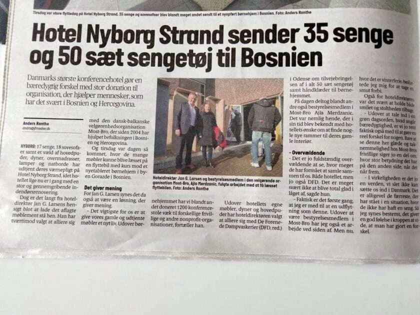 Pročitajte više o članku “Most-Bro”iz Danske donirao šest šlepera pomoći institucijama i pojedincima u domovini