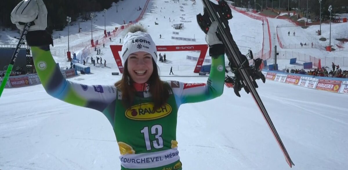 Pročitajte više o članku Slovenka Andrea Slokar prvo mjesto u slalomu – Meribel  FRA