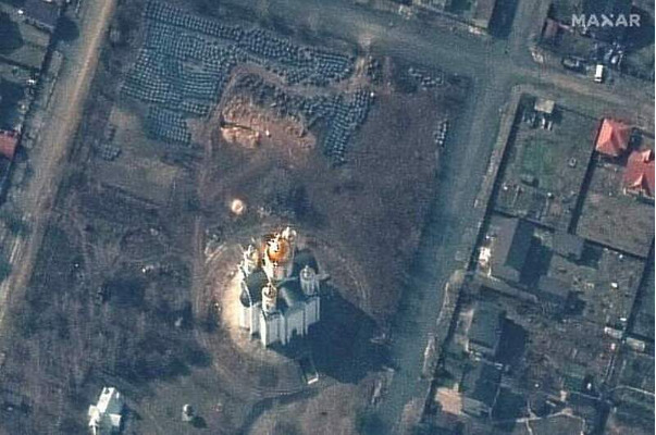 Pročitajte više o članku Objavljena satelitska snimka masovne grobnice u ukrajinskom gradu Buči