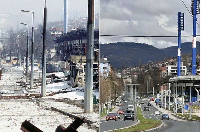 Pročitajte više o članku Godišnjica opsade: Sarajevo kroz slike nekad i Sarajevo danas