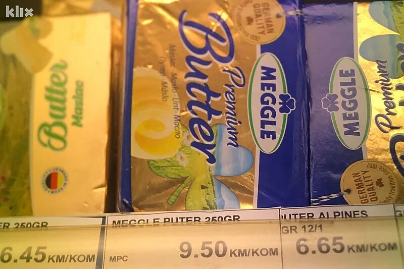 Pročitajte više o članku Cijene hrane opet rastu u Sarajevu: Puter od 250 grama košta 9,5 KM