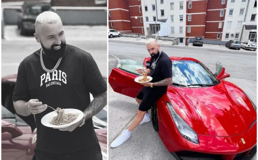 Pročitajte više o članku Jala Brat objavio fotografije sa svojim novim Ferrarijem dok jede špagete