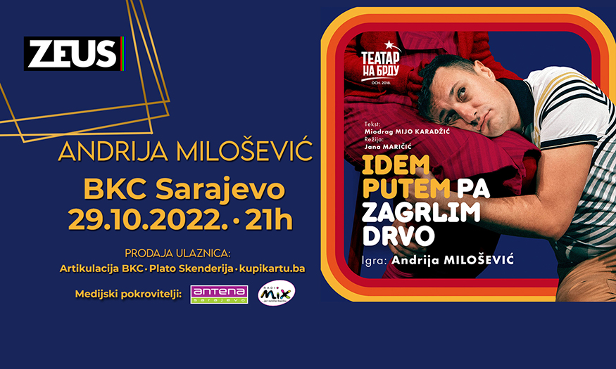 Pročitajte više o članku Urnebesna pozorišna komedija Andrije Miloševića u Sarajevu!
