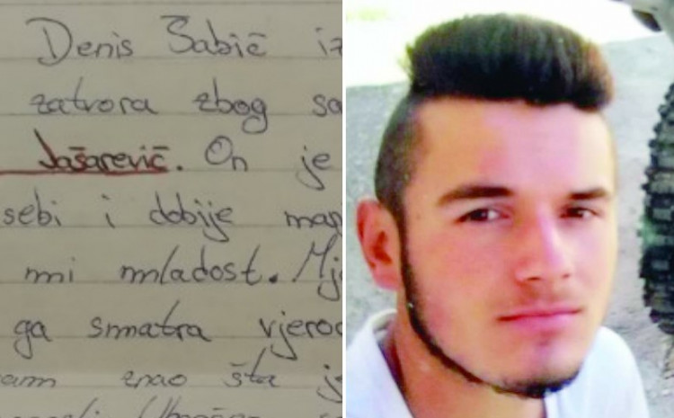 Pročitajte više o članku Osuđenik Denis Šabić poslao pismo iz zatvora: Ubica Adi Jašarević mi je sve napakovao