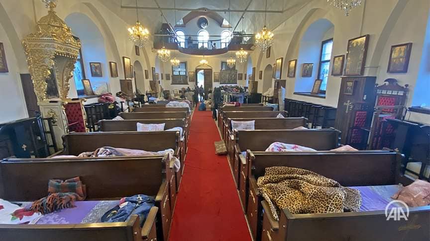Pročitajte više o članku Pravoslavna crkva u turskom gradu Mersinu otvorila je svoja vrata preživjelim žrtvama zemljotresa na jugu Turkiye