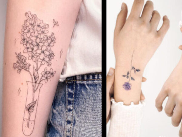 Delikatne floralne tetovaže - ženstvenost i tetoviranje mogu ići ruku pod ruku