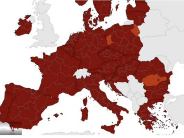 Objavljena nova koronakarta Europe: Sve je tamnocrveno osim dijelova Poljske i Rumunjske