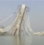 Urušavanja mosta preko rijeke Ganges u Biharu Indija