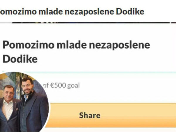Pokrenuta online "humanitarna akcija" za pomoć porodici Dodik