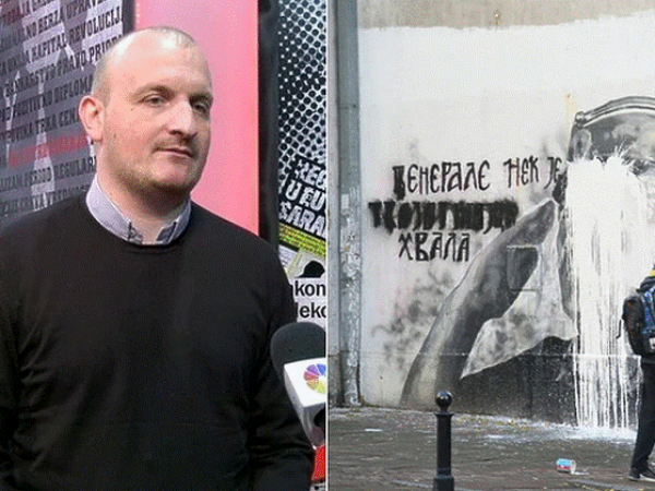 Ovo je Đorđo Žujović, čovjek koji je uništio mural zločincu Ratku Mladiću