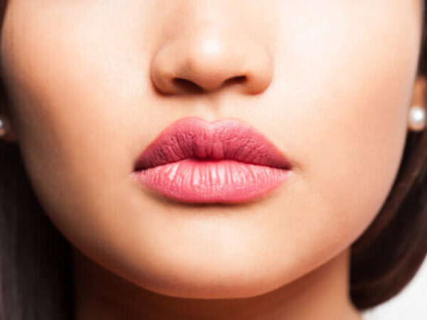 pretty lips closeup