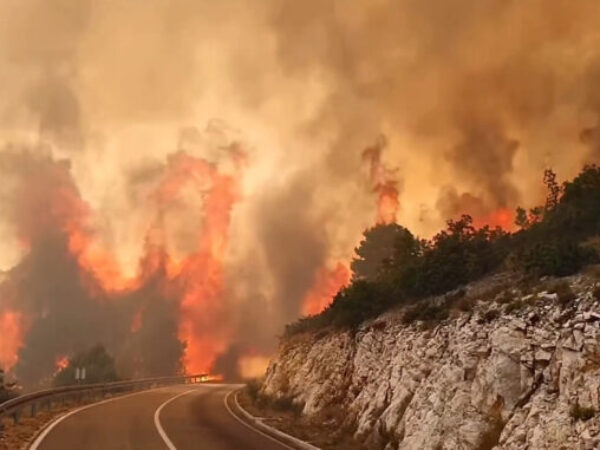 Požar na lokalitetu iznad Komadinovog vrela u općini Jablanica i dalje je aktivan, a kako se radi o veoma nepristupačnom terenu